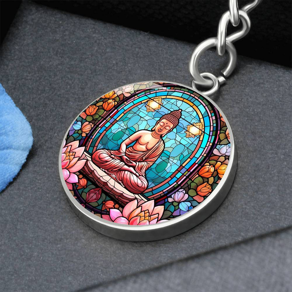 Personalized Buddha Pendant Keychain