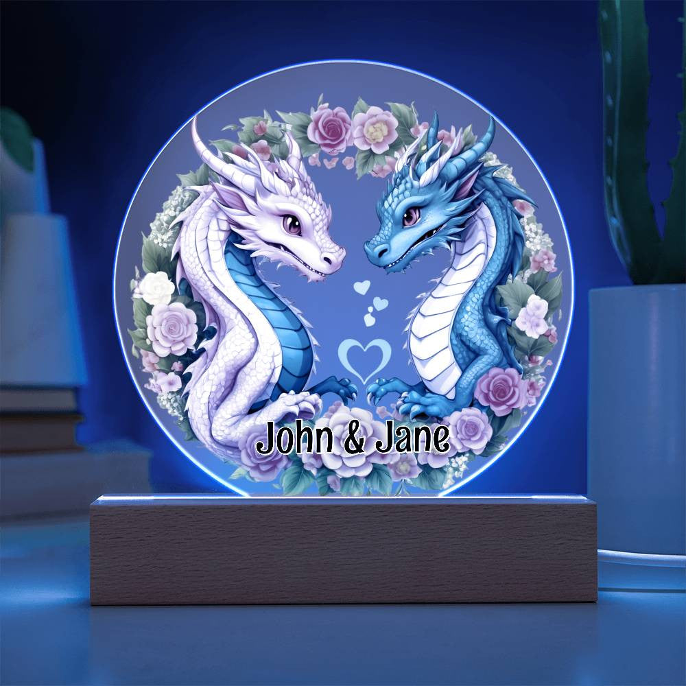 She Dragon He Dragon Plaque