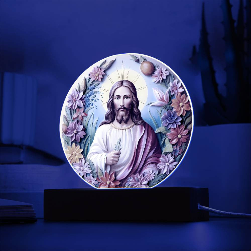 3D Look Jesus Easter Plaque
