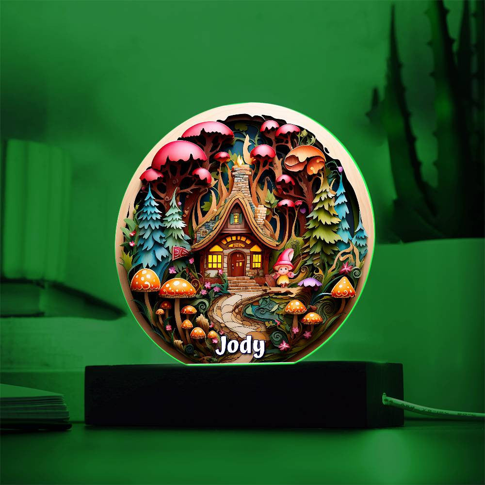 3D Girl Gnome Plaque and Ornament