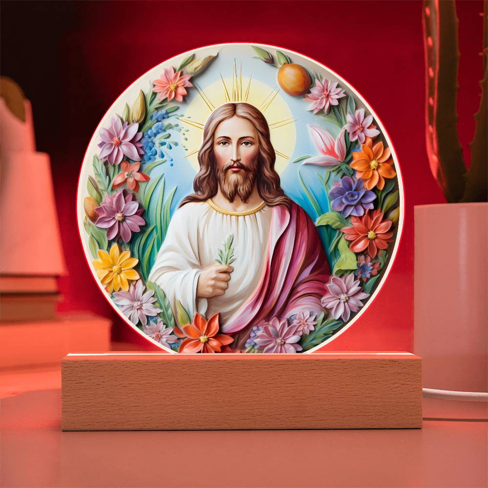 3D Look Jesus Easter Plaque