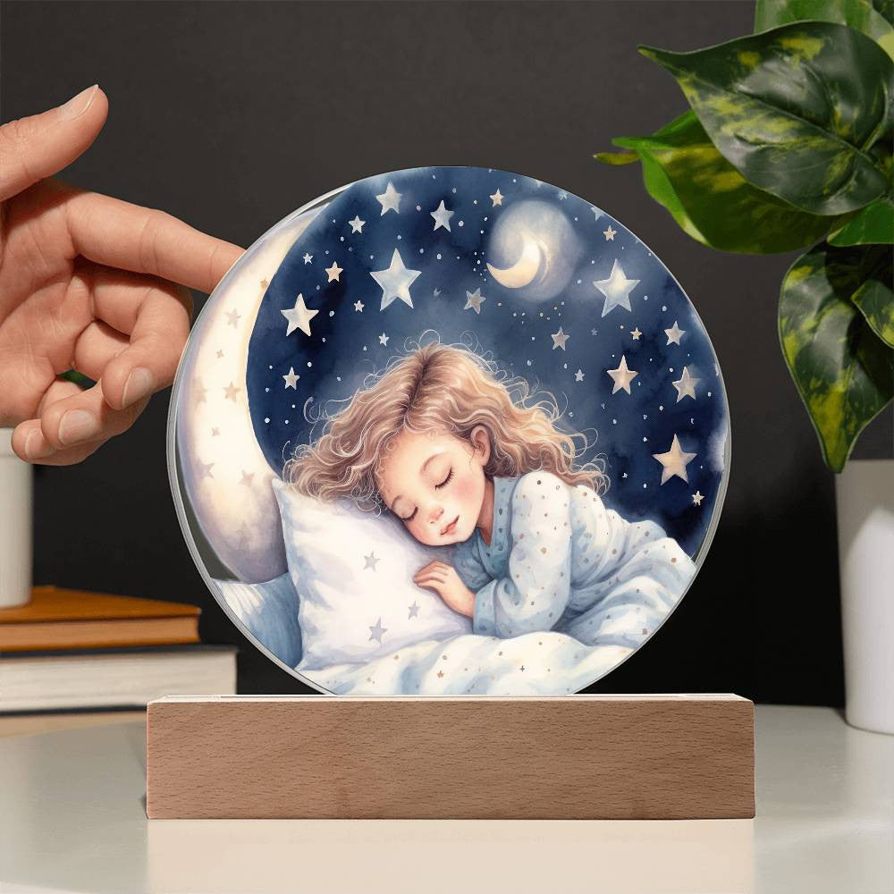 Personalized Stars and Moon Night Light