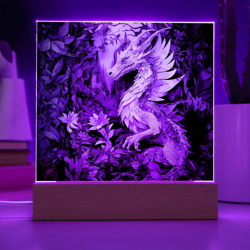 Dragon Lover Plaque and LED Light