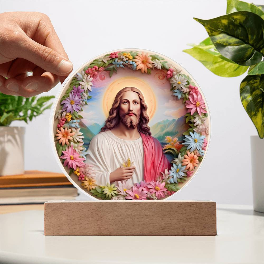 Jesus Easter 3D Look Acrylic Plaque