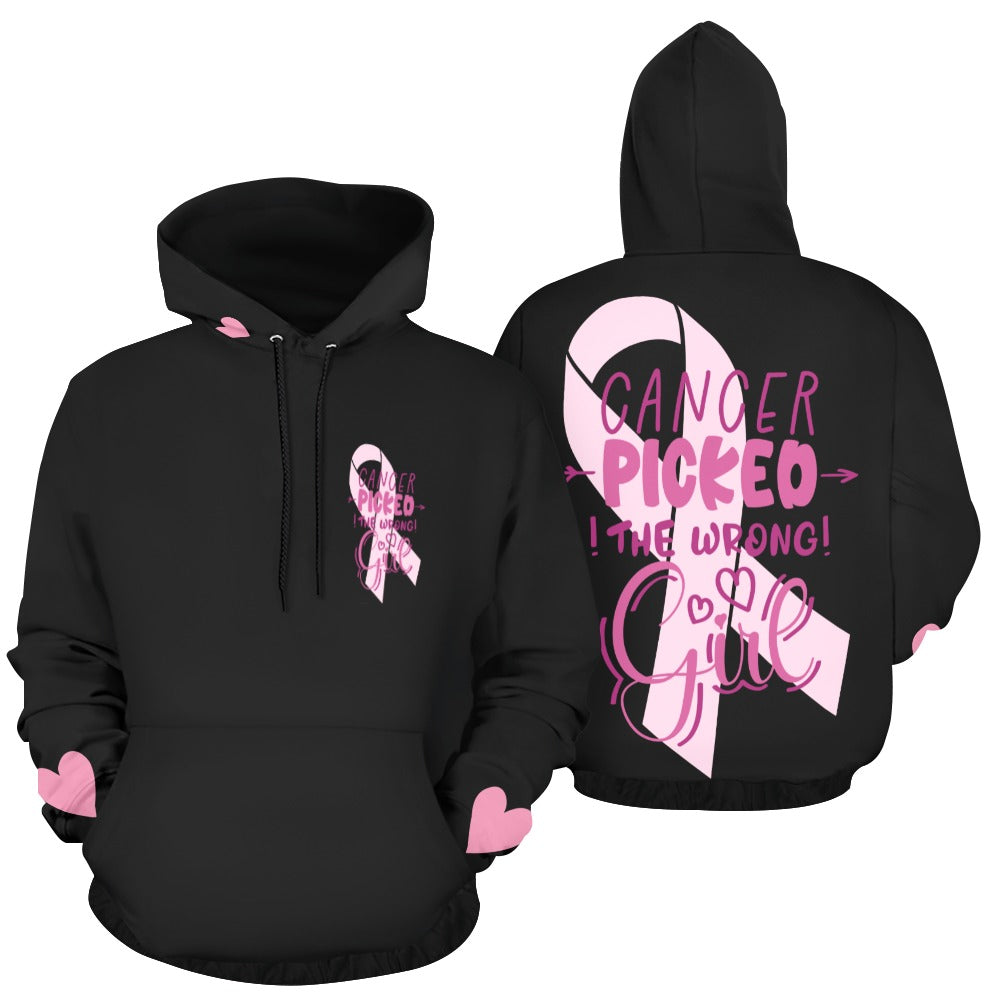 Cancer Picked The Wrong Girl Hoodie