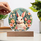 Personalized 3D Look Baby First Easter Night Light Plug In