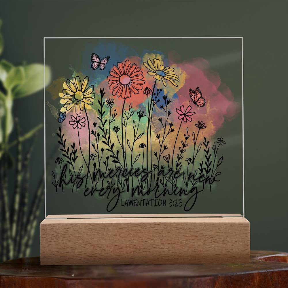 Floral Bible Verse Plaque