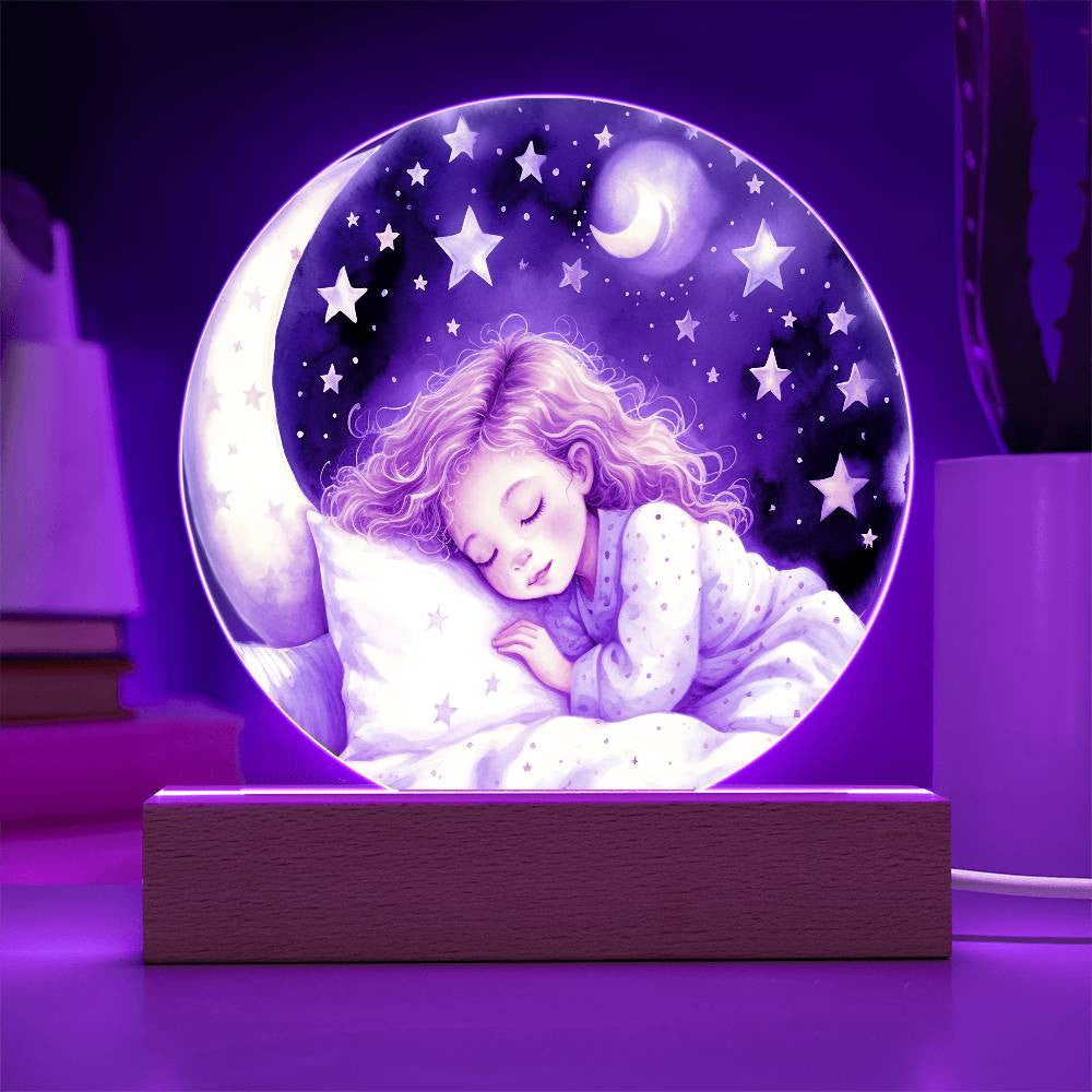 Personalized Stars and Moon Night Light