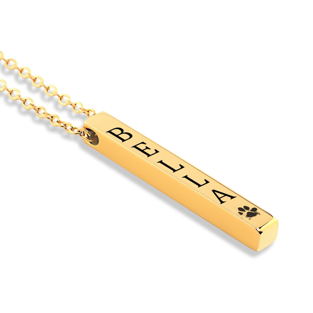 Pet Name Horizontal Necklace