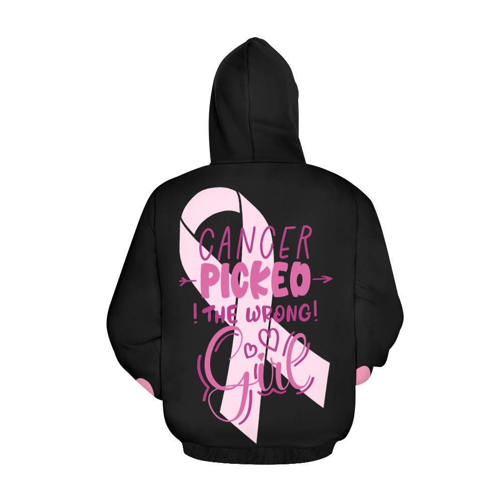 Cancer Picked The Wrong Girl Hoodie