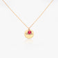 Personalized Birthstone Circle Necklace - Handcrafted in 925 Silver