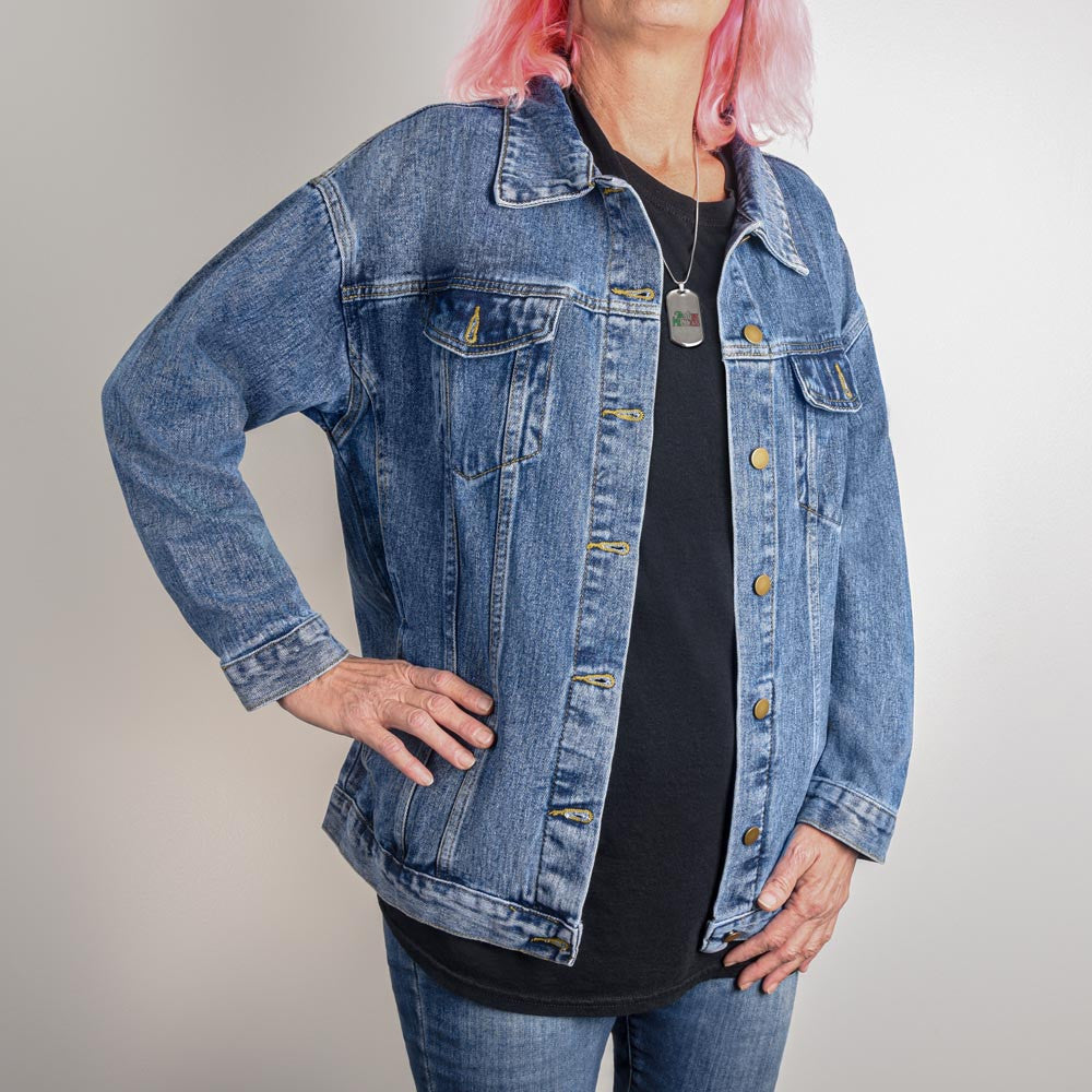 Mothers Day Personalized Names Jean Jacket