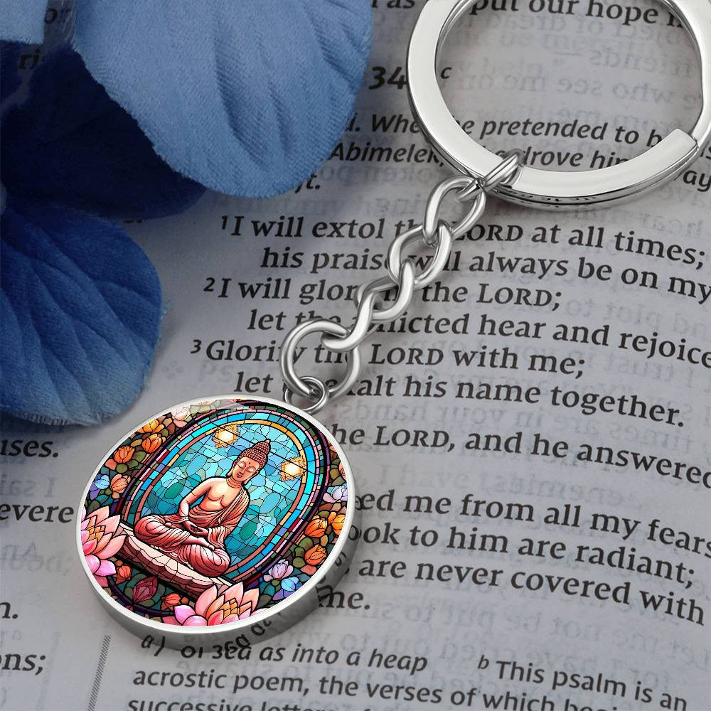 Personalized Buddha Pendant Keychain