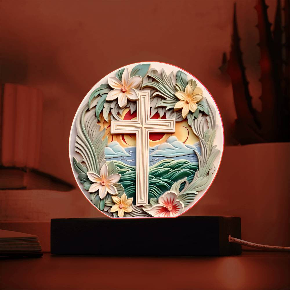 Orthodox Cross Acrylic Plaque