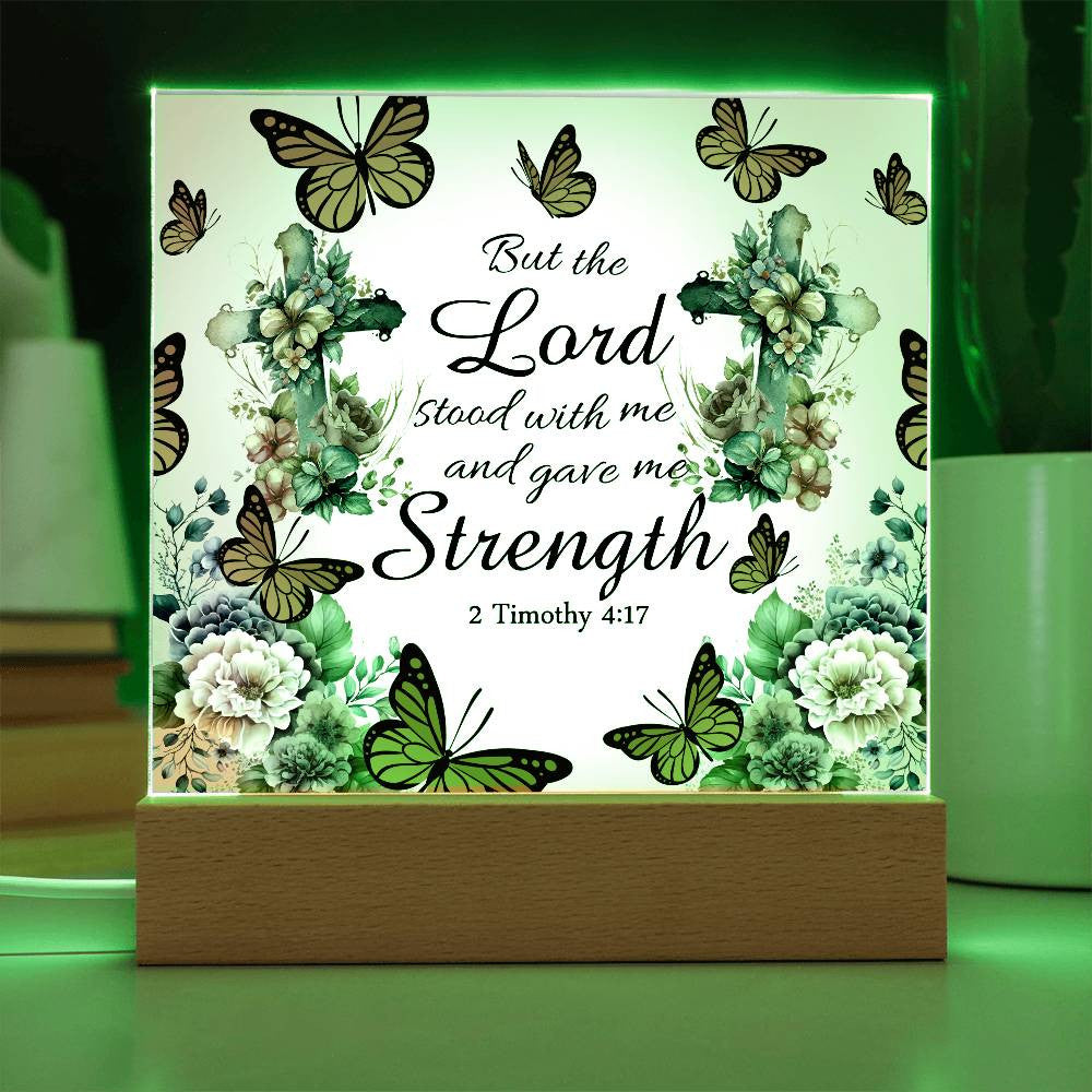 Religious Strength Acrylic Plaque