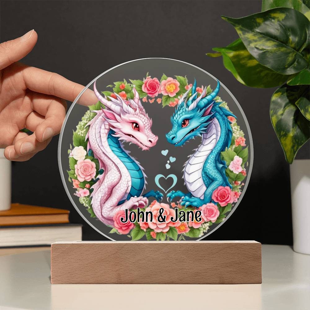 She Dragon He Dragon Plaque