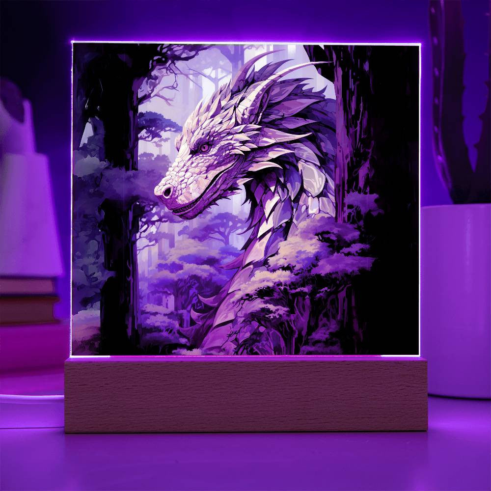 Dragon Plaque and LED Light