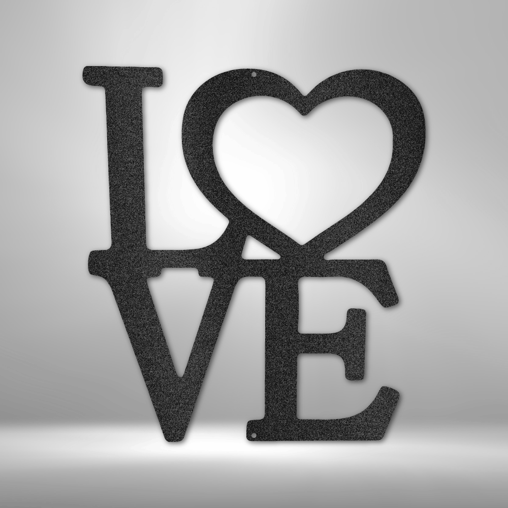 Lovedale Sign Classic Love - Steel Sign – Celebrating Life Gift Shop