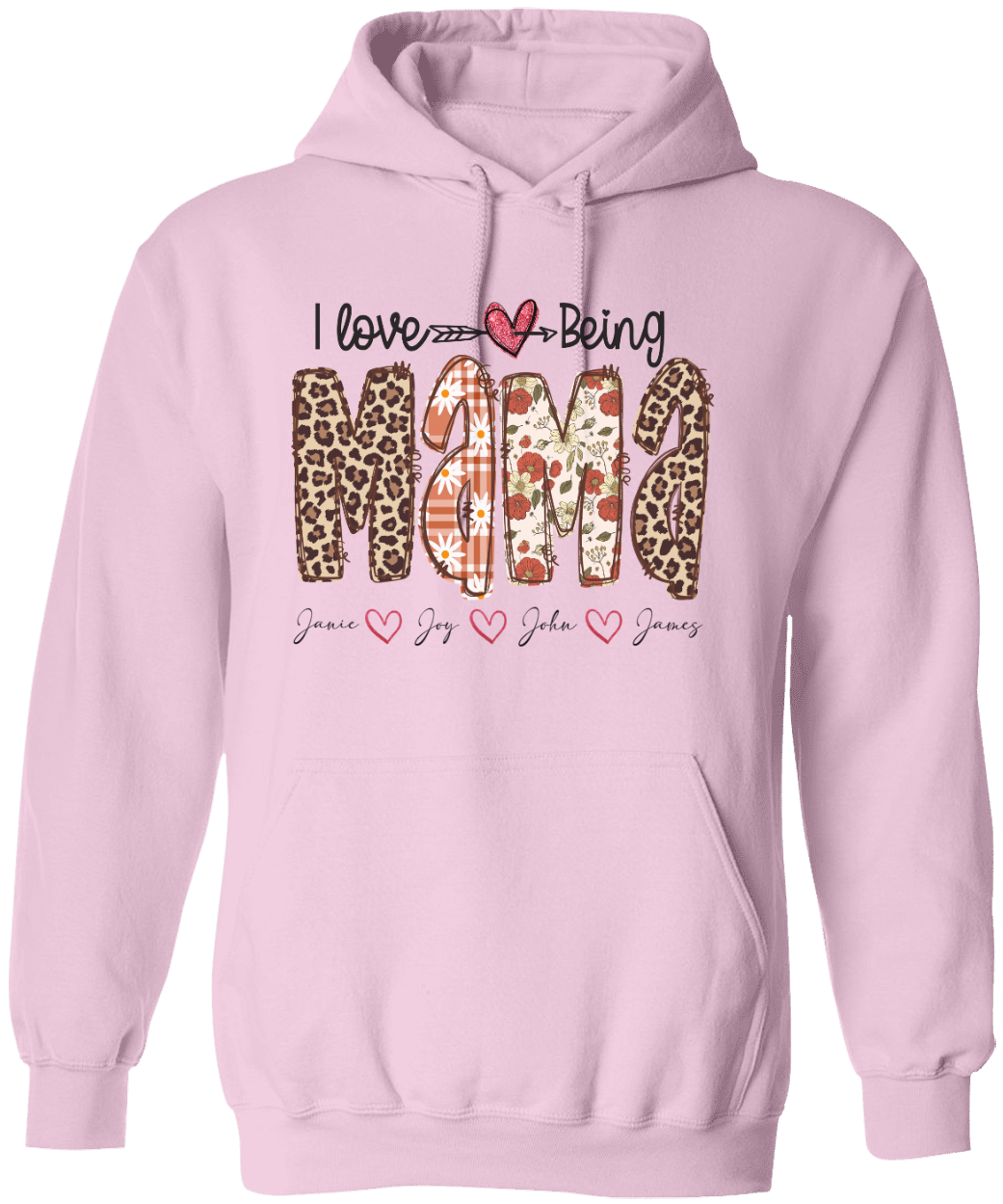 Personalized I Love Being Mama Hoodie and Mug