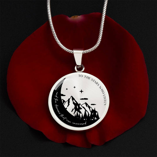 Personalized Acotar To The Stars Who Listen Mountain Necklace