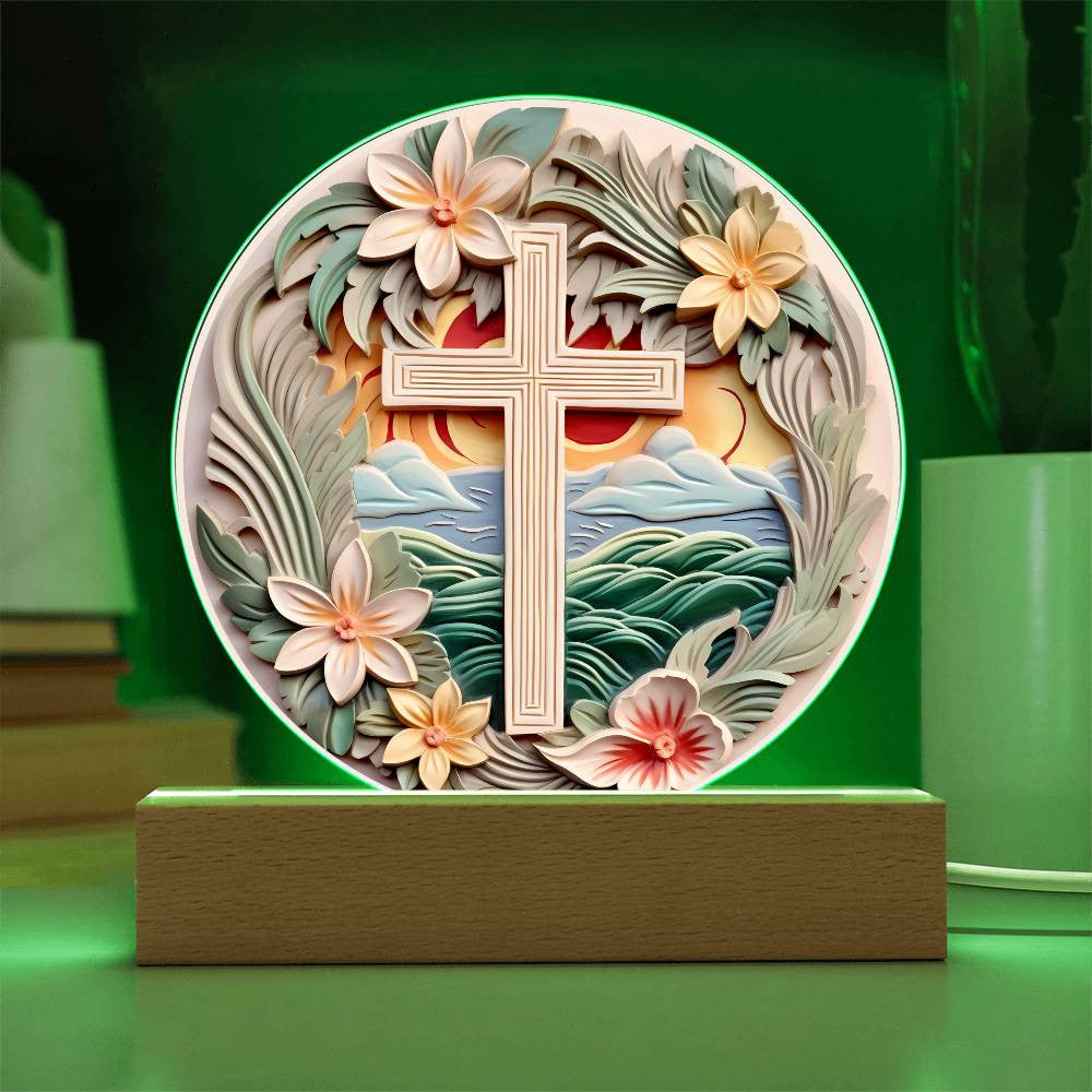 Orthodox Cross Acrylic Plaque