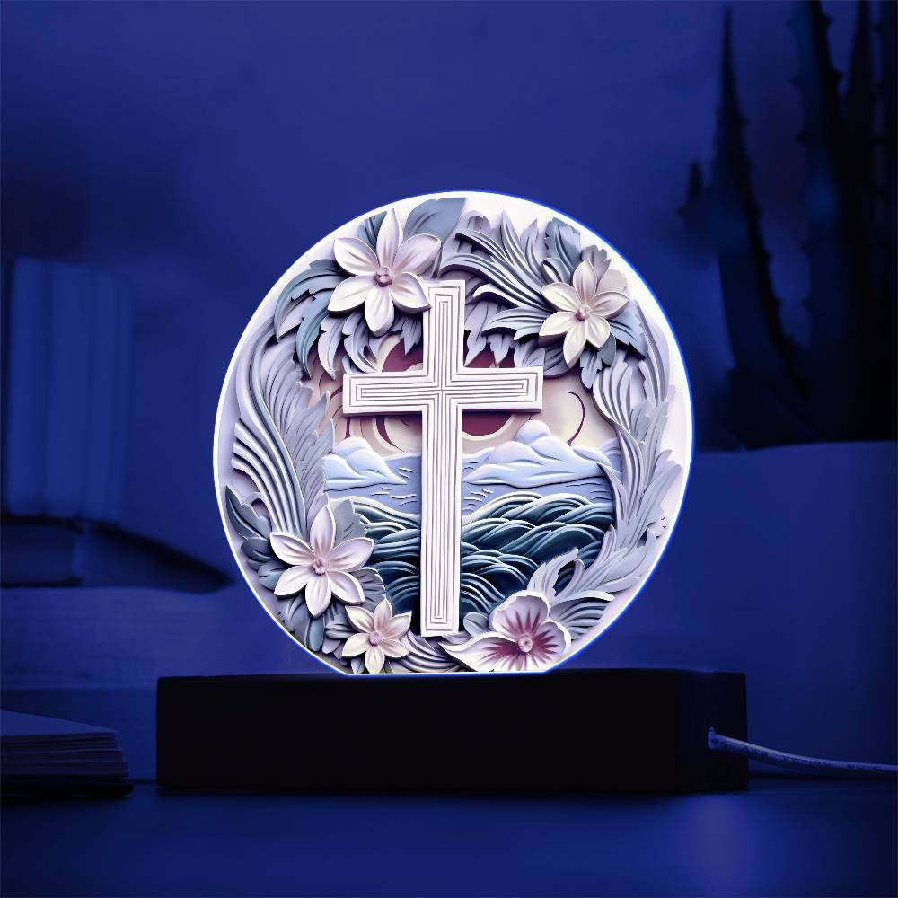 Orthodox Cross Acrylic Plaque