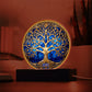 Stained Glass Style Tree of Life Plaque