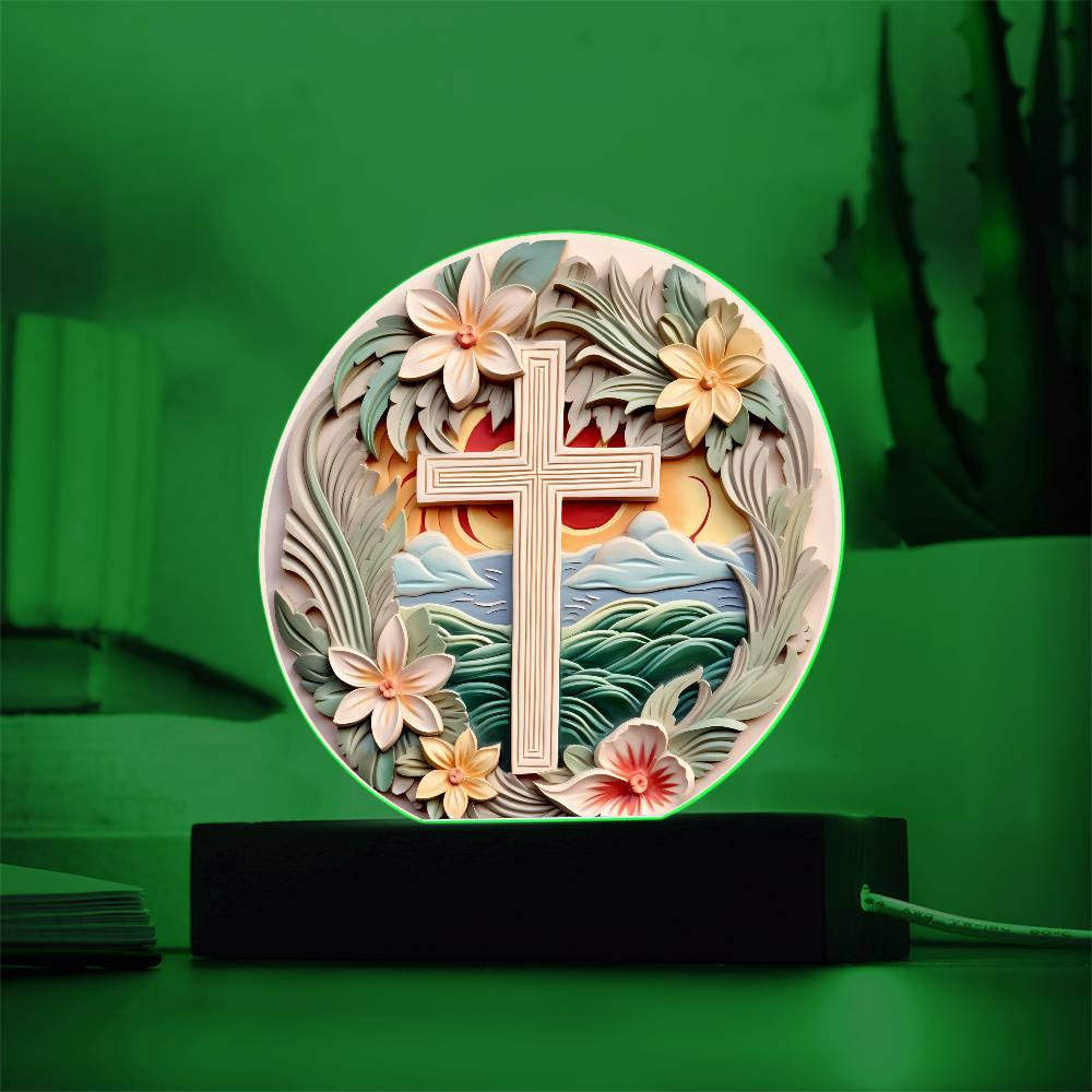 Orthodox Cross Acrylic Plaque