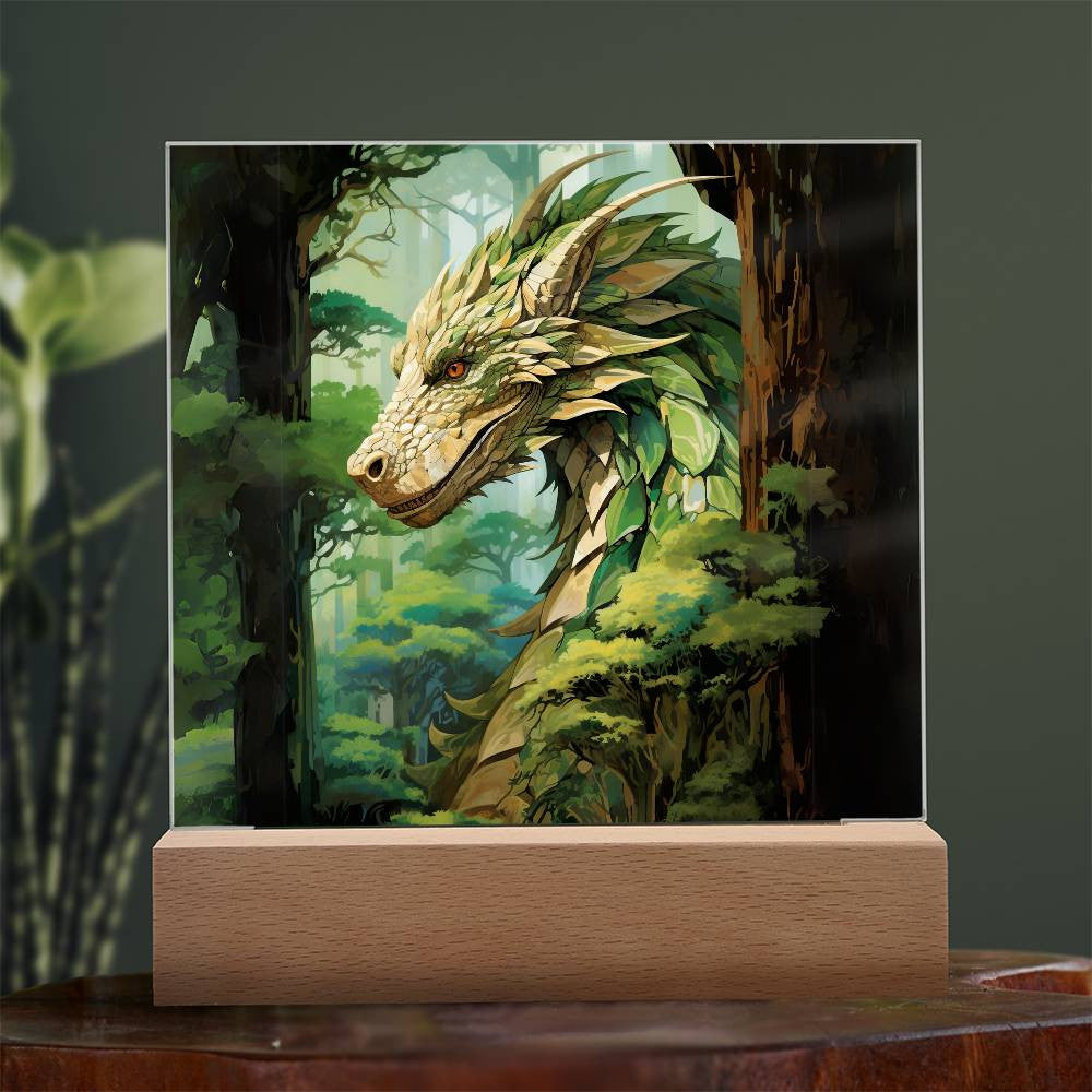 Dragon Plaque and LED Light