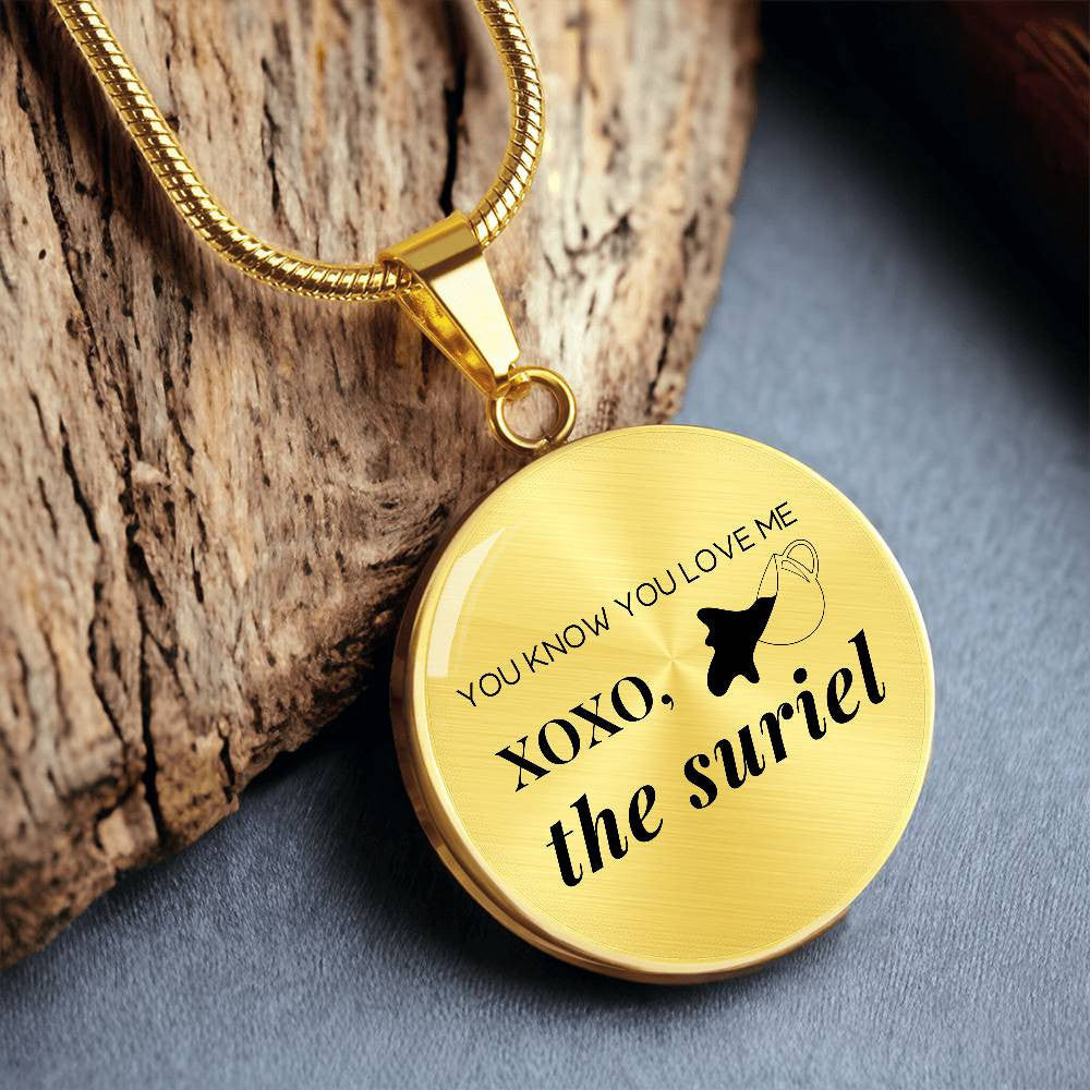 Personalized Acotar Xoxo The Suriel Necklace