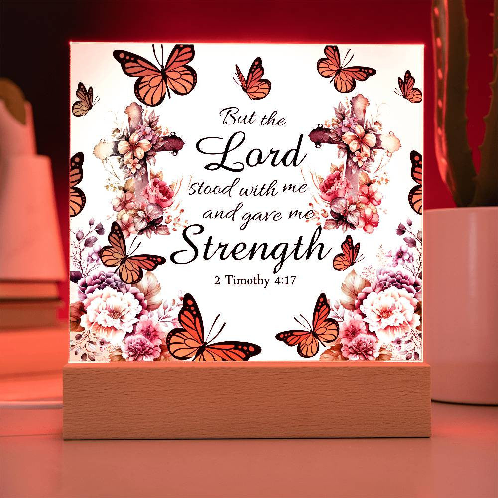 Religious Strength Acrylic Plaque