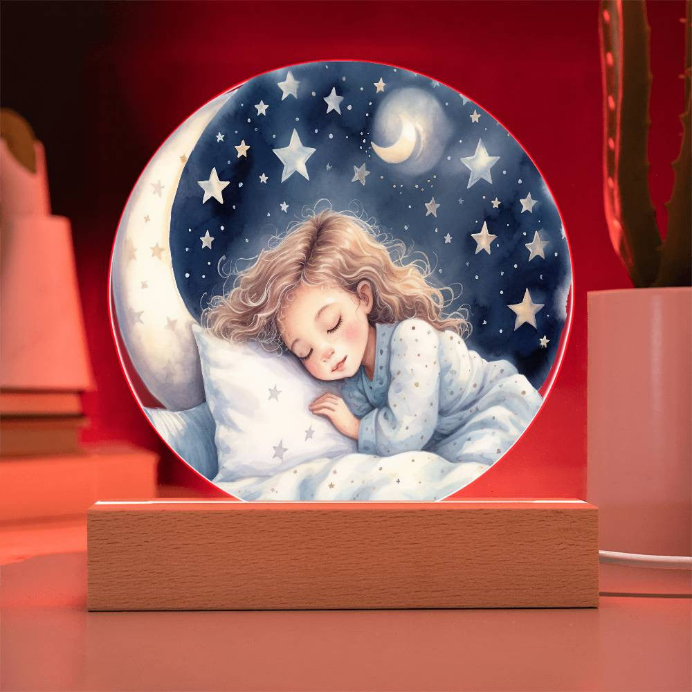 Personalized Stars and Moon Night Light