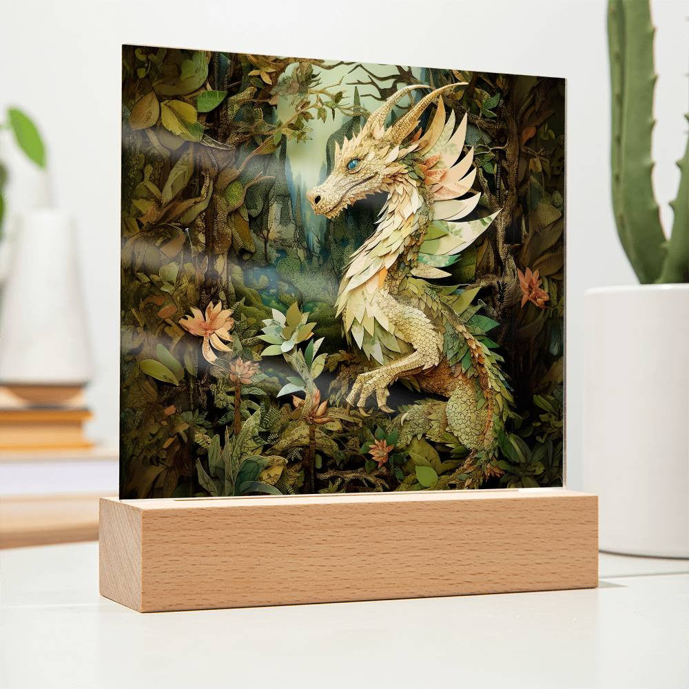 Dragon Lover Plaque and LED Light