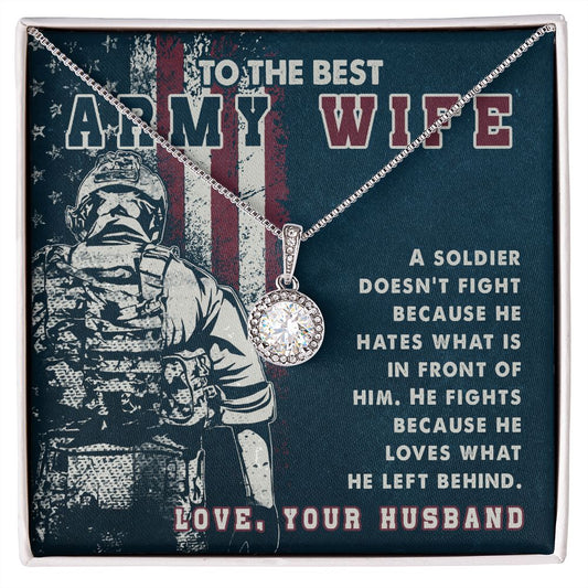 To The Best Army Wife | A Soldier | Eternal Hope Necklace