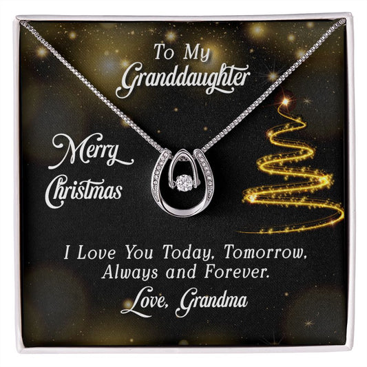 My Granddaughter | Christmas, Always and Forever | Lucky in Love Necklace
