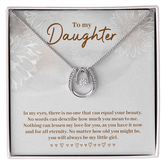 To My Daughter | In My Eyes | Lucky in Love Necklace
