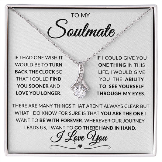 To My Soulmate | Hand in Hand | Alluring Beauty Necklace