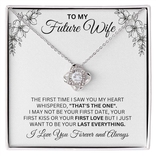 To My Future Wife | My Heart Whispered | Love Knot Necklace