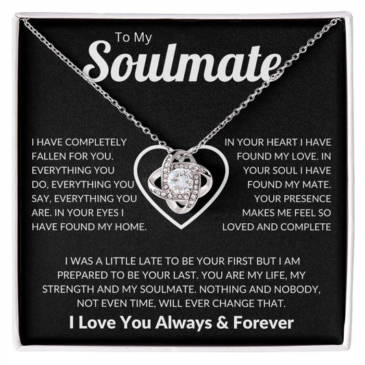 To My Soulmate | Completely | Love Knot Necklace