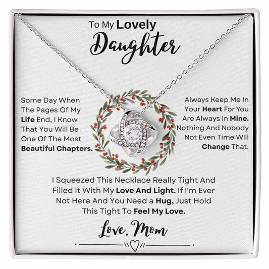 My Lovely Daughter Christmas | Some Day | Love Knot Necklace