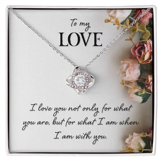 My Love | I am With You | Love Knot Necklace