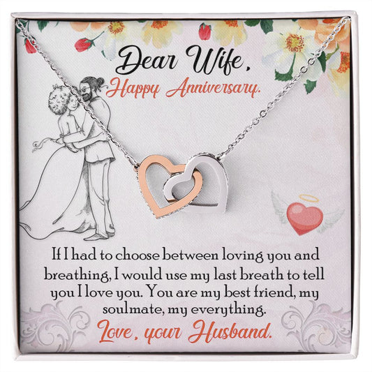 Wife Anniversary | If I Had to Choose | Interlocking Hearts Necklace