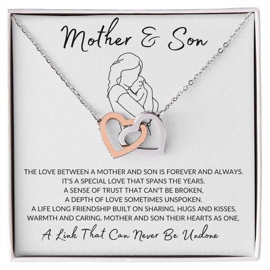 Mother & Son | Undone | Interlocking Hearts Necklace