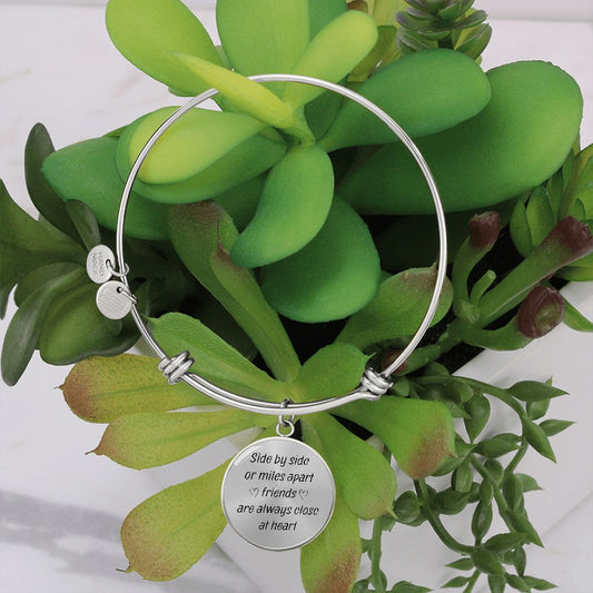 Side By Side | Personalized Circle Adjustable Luxury Bangle