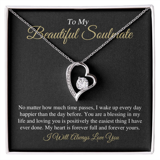 My Beautiful Soulmate | You Are A Blessing - Forever Love Necklace