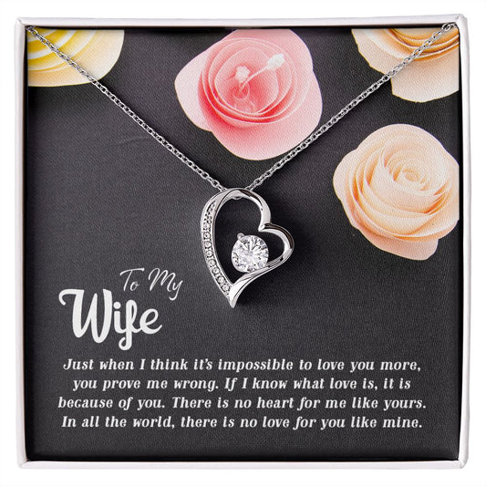 To My Wife | Just When | Forever Love Necklace