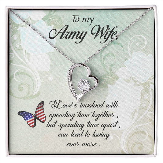 To My Army Wife | Love's Involved | Forever Love Necklace