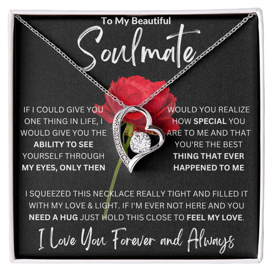To My Beautiful Soulmate | The Best Rose | Forever Love Necklace