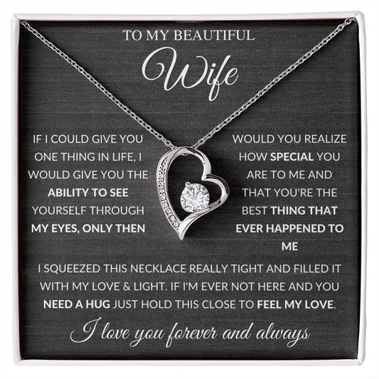 To My Beautiful Wife  | The Best | Forever Love Necklace