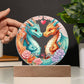 Personalized Loving Dragons Plaque
